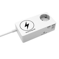 1 Outlet German Surge Protector with Wireless Phone Charger